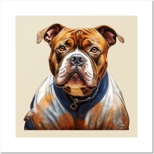 American bully football player Posters and Art